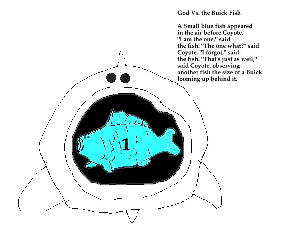 God Vs. the Buick Fish