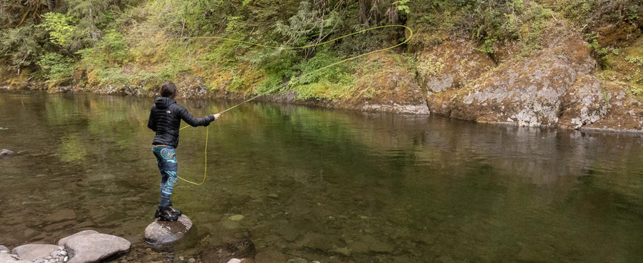 flyfishing, FishWear leggings, review