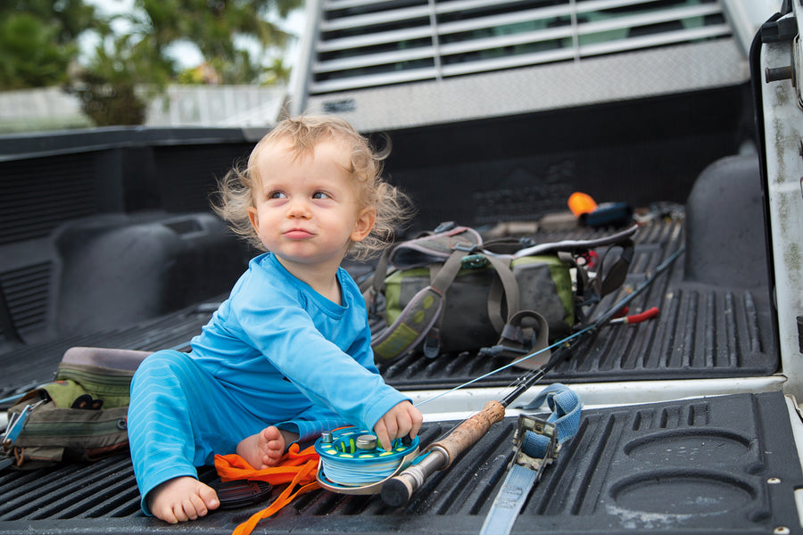 A cute, young flyfisherman.