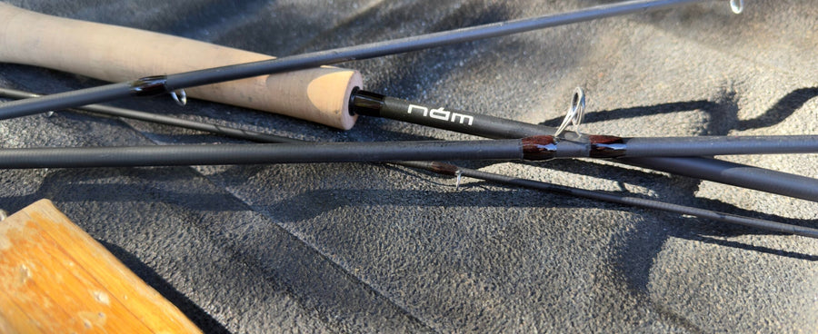 A photo of the NAM VOR rod disassembled on a truck tailgate.