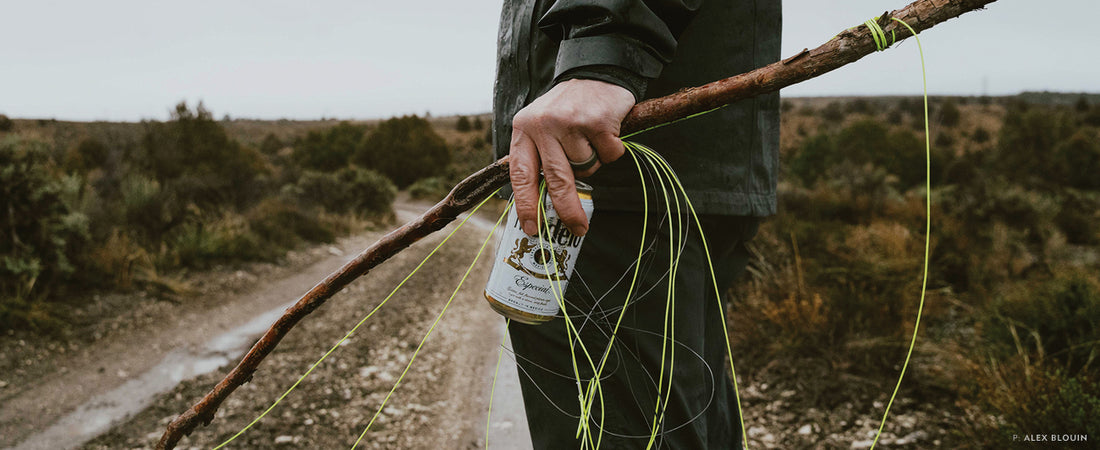 A stick, a line and a can of something refreshing to drink. Definitely sounds like a perfect day of flyfishing in Utah. Photo: Alex Blouin