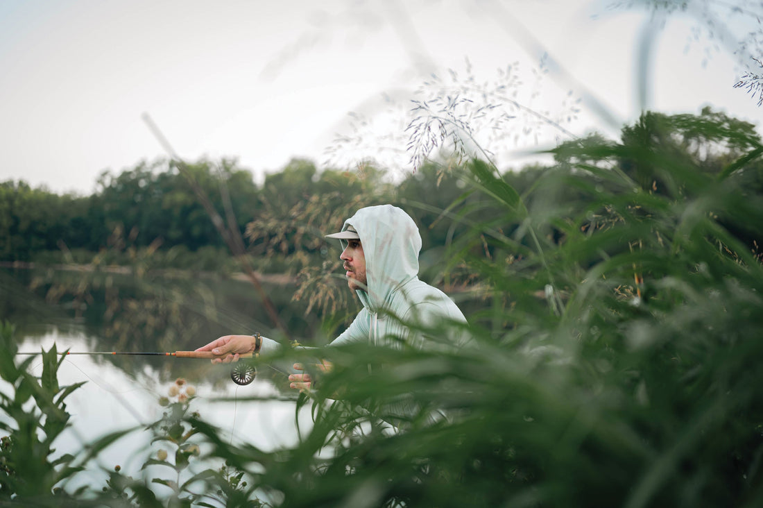JD Miller hunts for bluegill on a sultry July morning in northeastern Oklahoma.