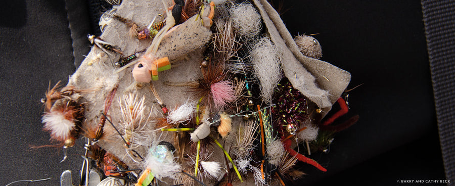 Clint Crumb's fly box.