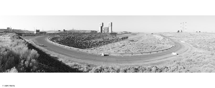 A stitched panorama of Ice Harbor Lock and Dam