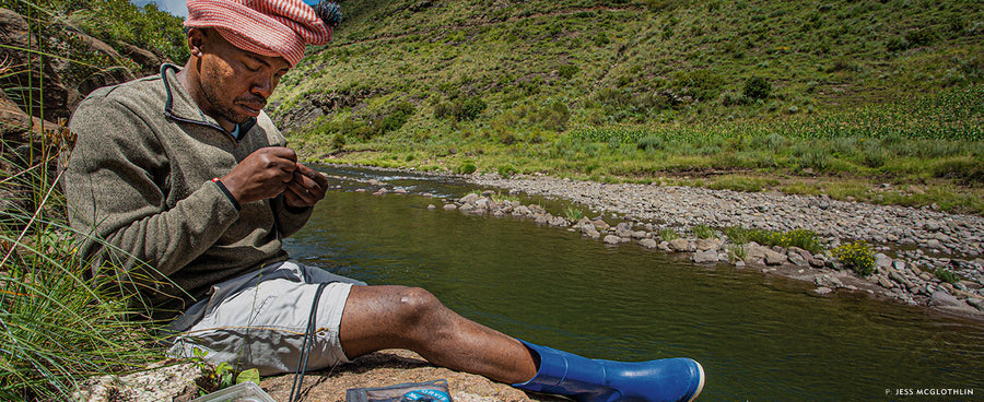 David, a local who lives in Makhangoa village.