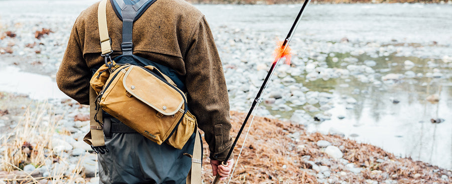 Filson Tin Cloth Fishing Pack