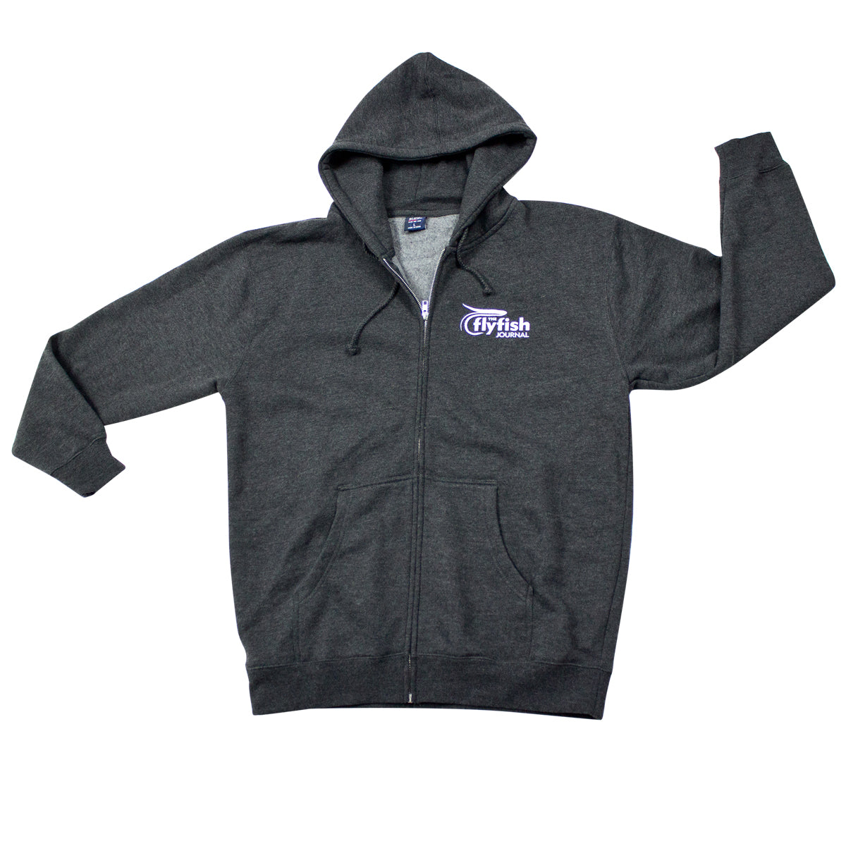 The Flyfish Journal zip hoodie.